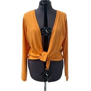 GAP Stretch Size XL Color Orange Long Sleeve Cardigan Indonesia Machine WashCold